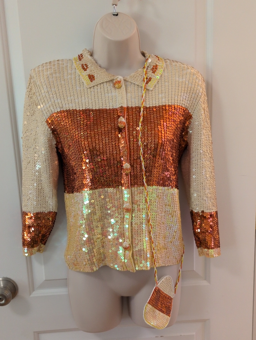 Berek 2 By Takako Salon Sequined Cardigan and Bag